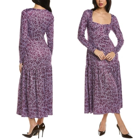 NWT Anthropologie Hutch Chase Dress in Purple Size Medium - Picture 1 of 12